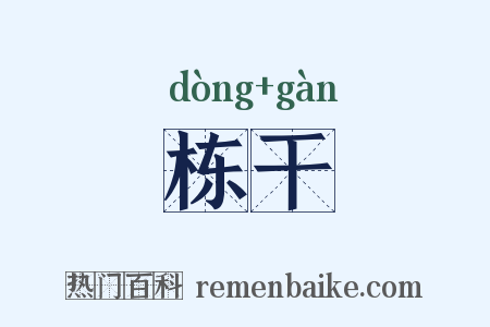 栋干是什么意思的图片